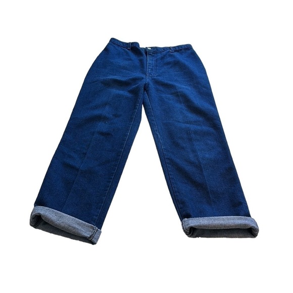 Jean St. Germain Vintage Blue Denim High Rise Straight Jeans - Size 14 - Picture 11 of 11